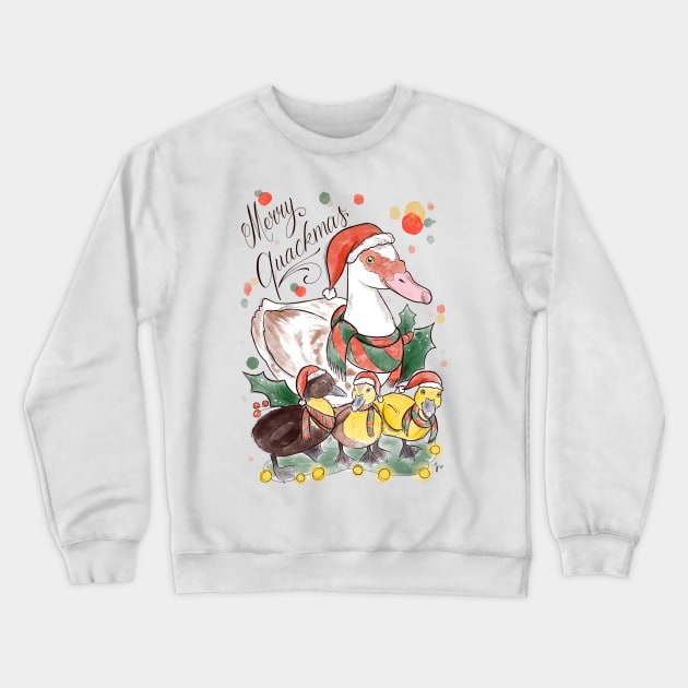 Merry quackmas Crewneck Sweatshirt by Jurassic Ink